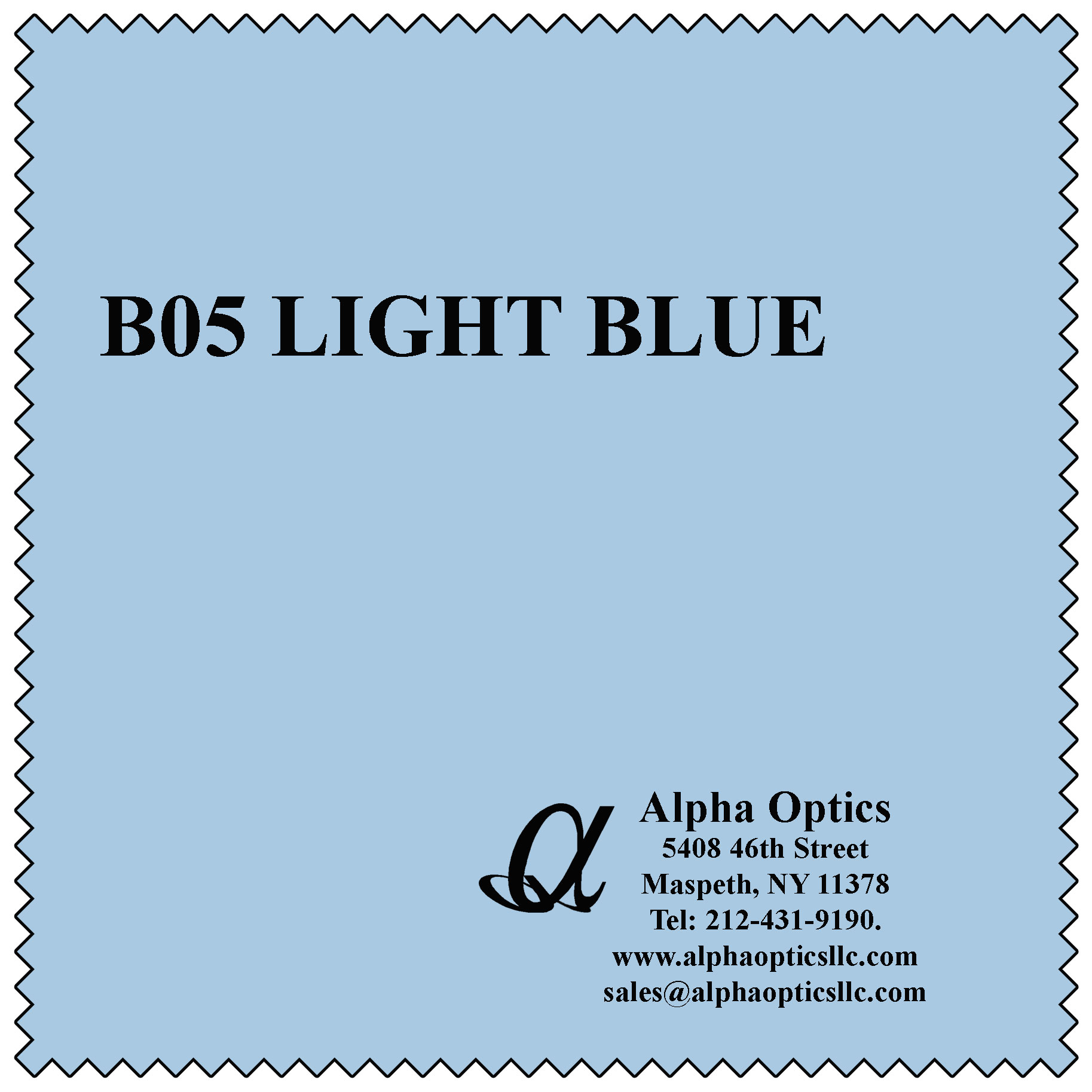 Premium Microfiber, Light Blue Color (B-05)