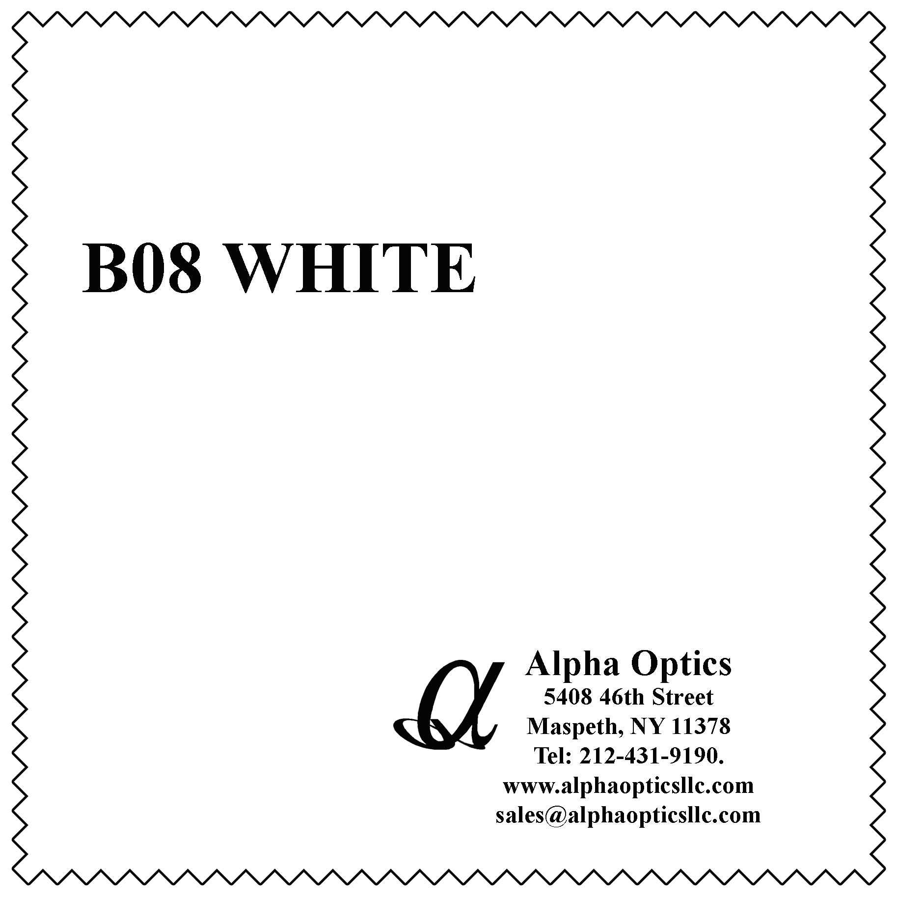 Premium Microfiber, White Color (B-08)
