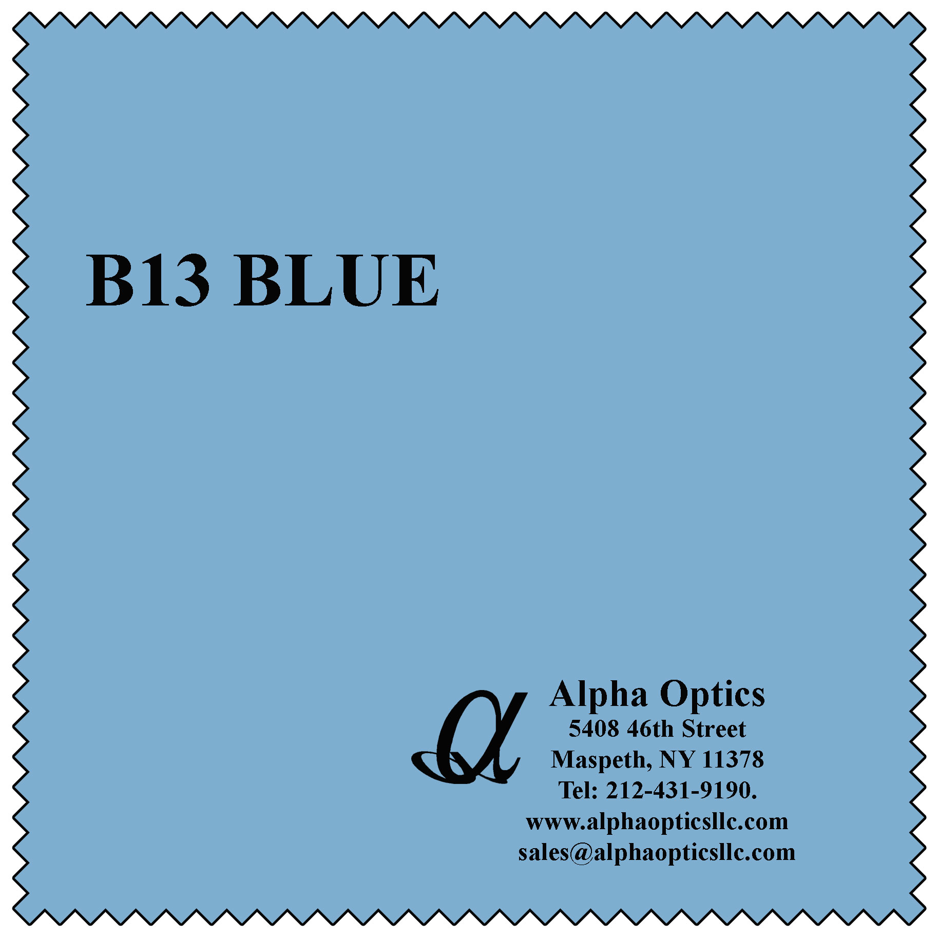 Premium Microfiber, Blue Color (B-13)