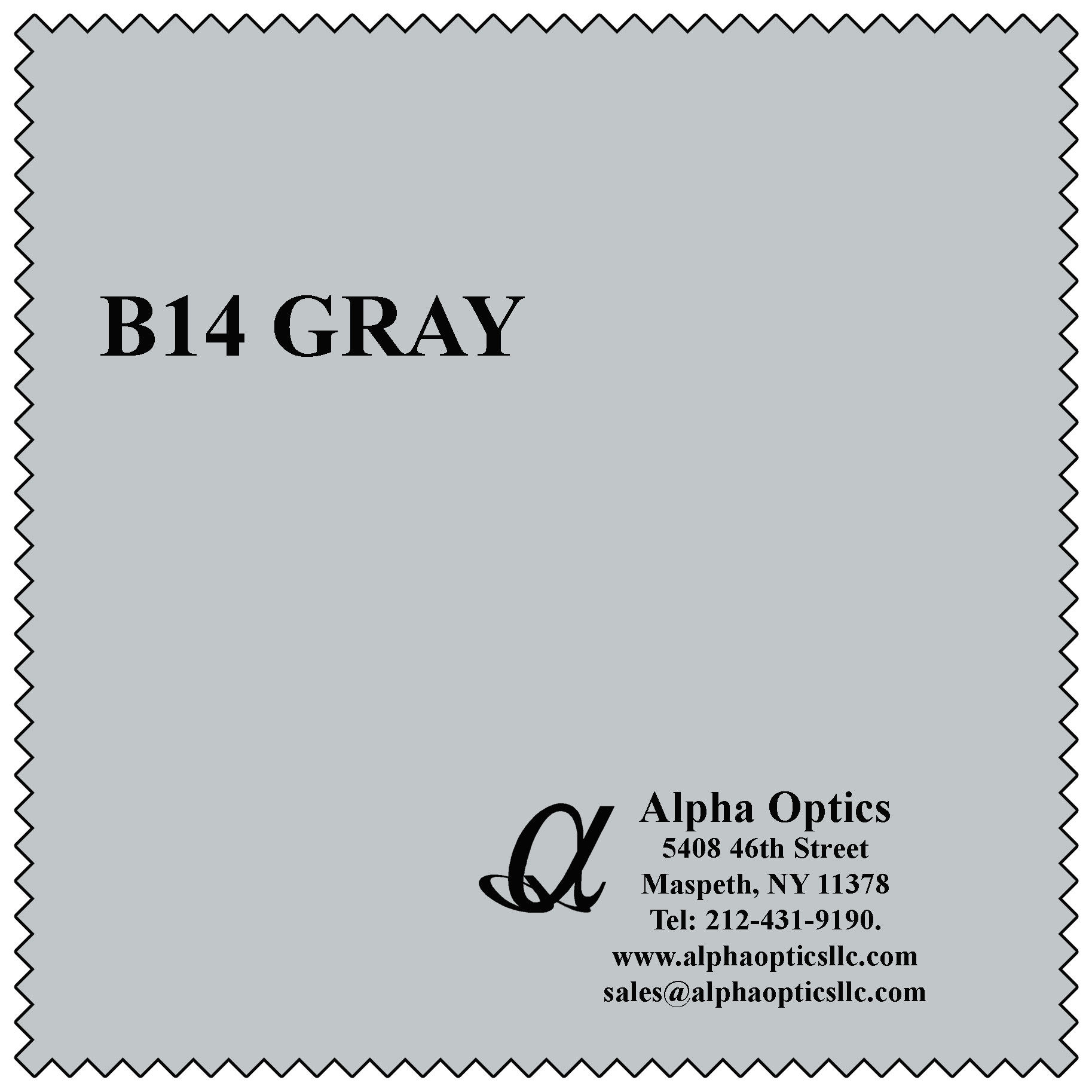 Premium Microfiber, Gray Color (B-14)