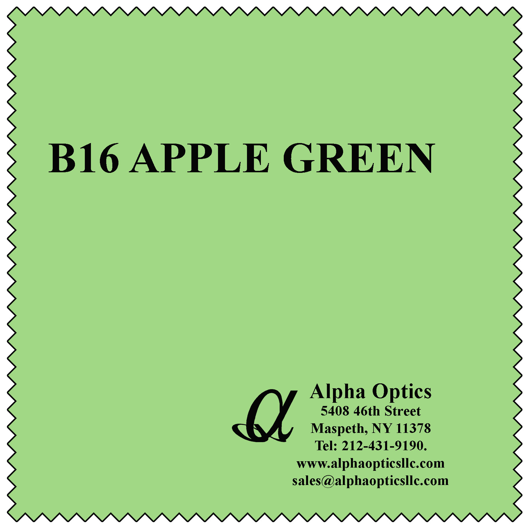 Premium Microfiber, Apple Green Color (B-16)