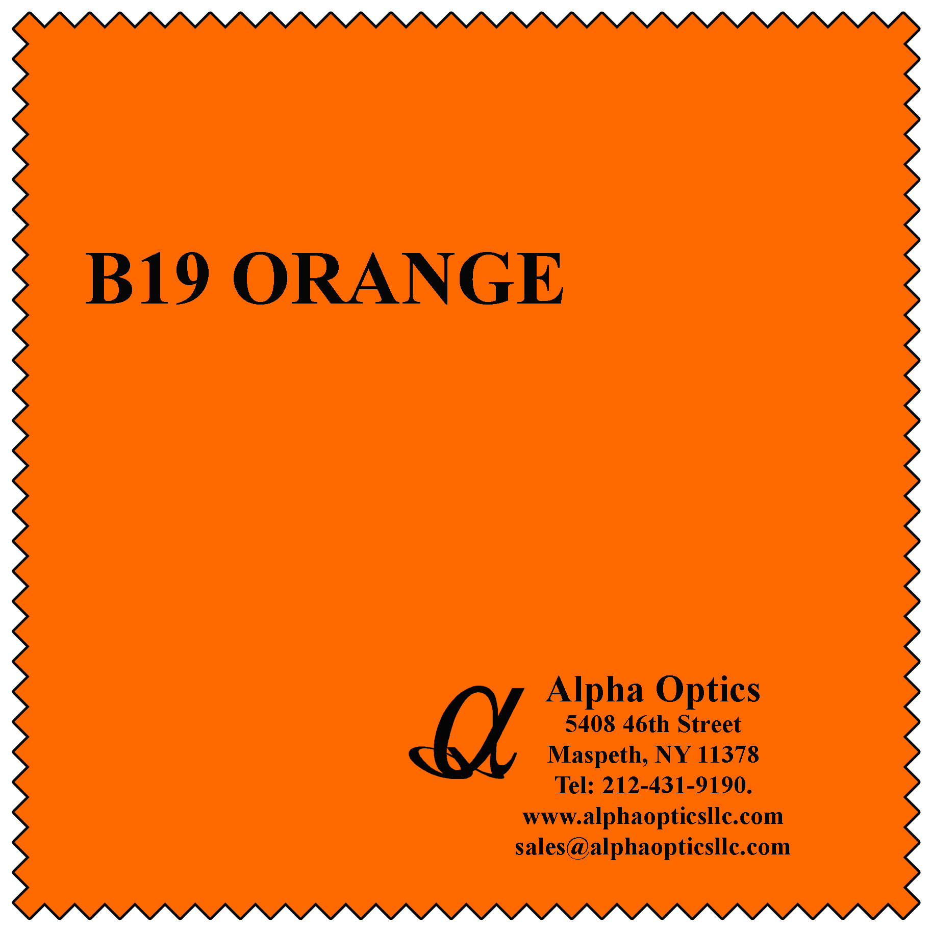 Premium Microfiber, Orange Color (B-19)