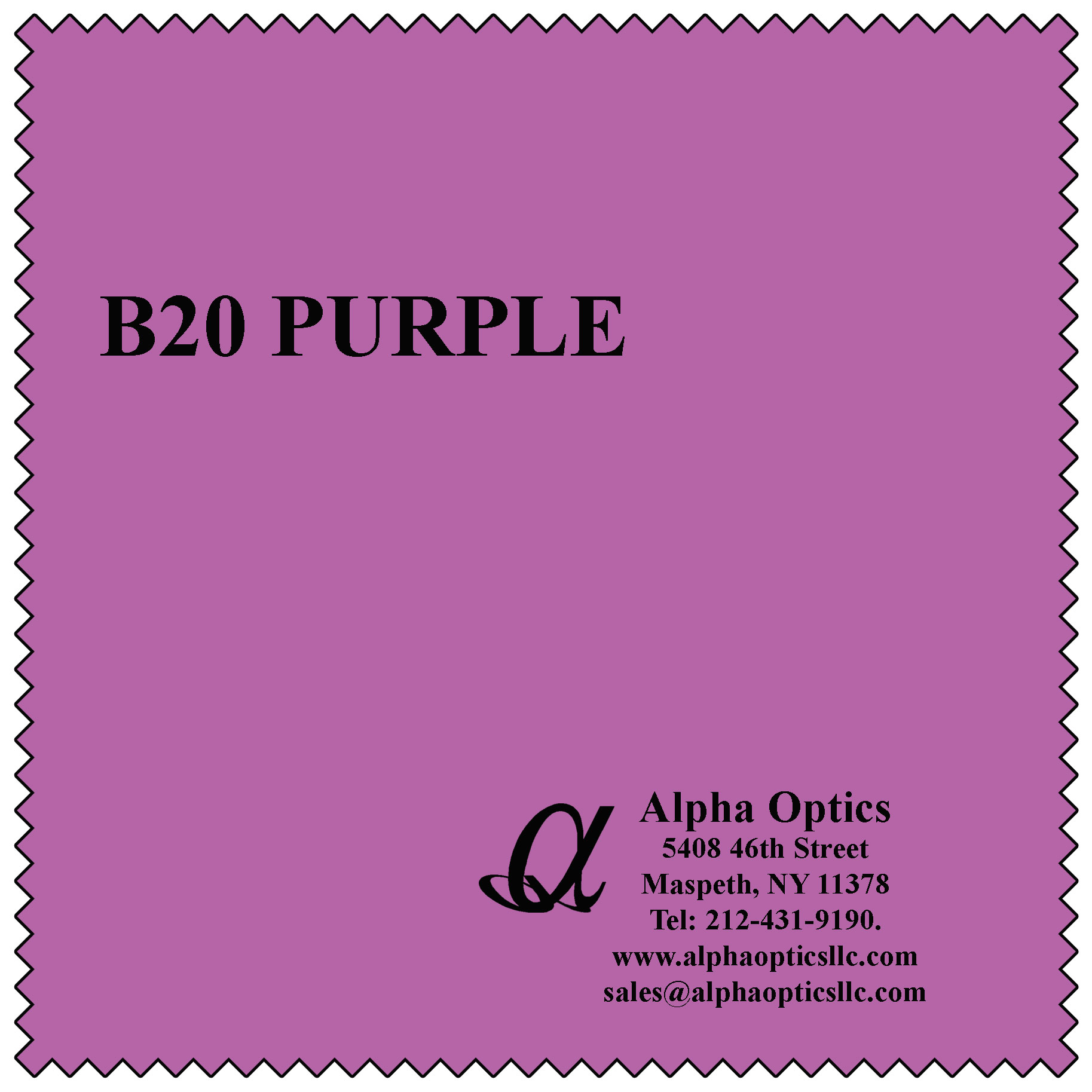 Premium Microfiber, Purple Color (B-20)