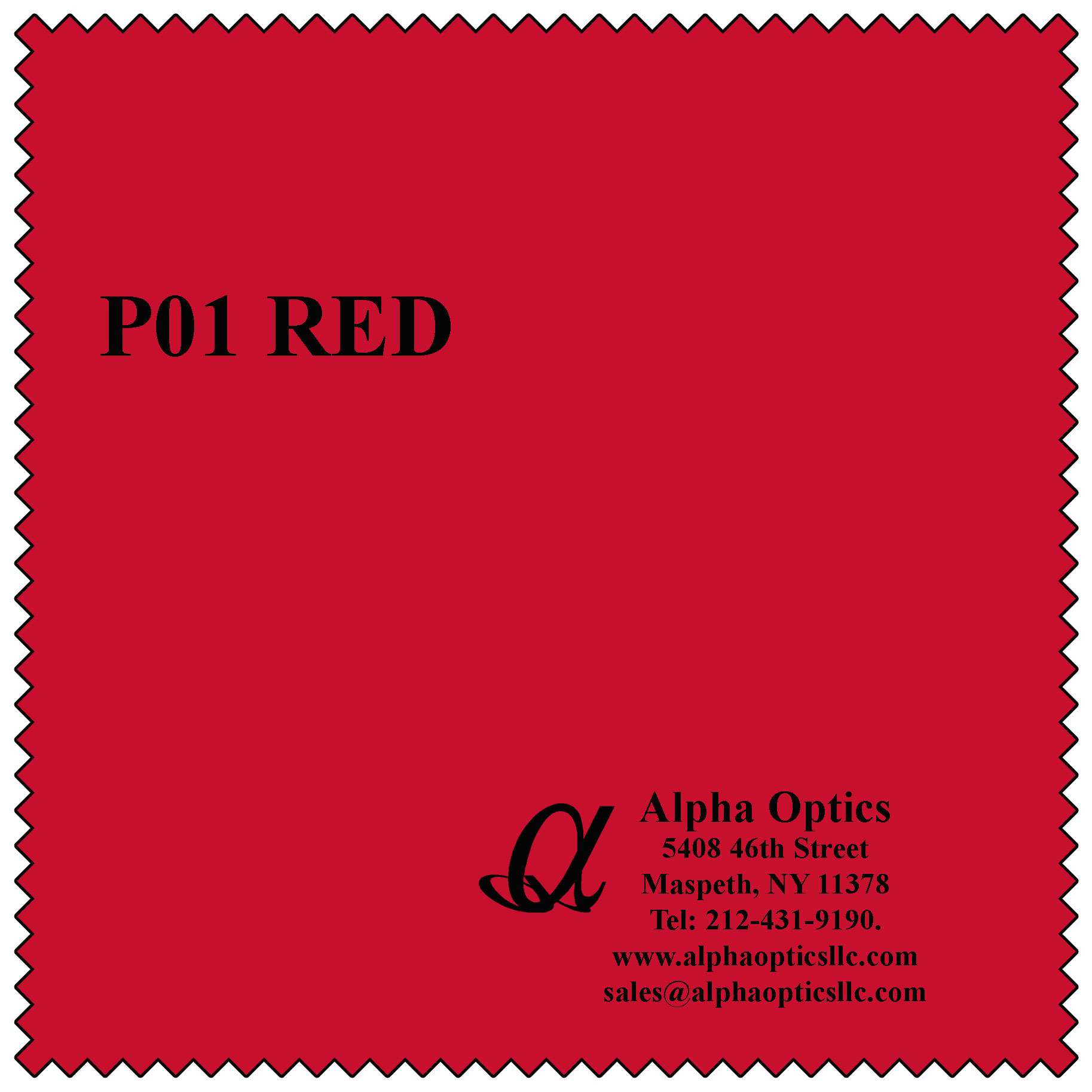 Premium Microfiber, Red Color (P-01)